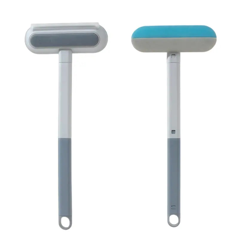 4-In-1 Pet Fur Removal Multi-Cleaner, Eco-Friendly Washable Reusable Lint Brush with Extra Long Adjustable Handle, Cost-Effective Comfortable Grip Tool for Sofa, Car Seats