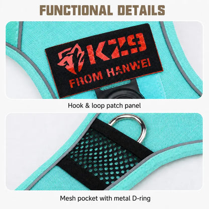 No-Pull Universal Fit Dog Harness - Chew-Proof Polyurethane Puppy Harness, Adjustable Easy-To-Control Pet Supply for Small to Large Dogs' Walking Safety