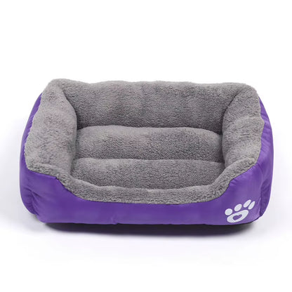 Large Pet Cat Dog Bed Warm Cozy Dog House Soft Fleece Nest Dog Baskets House Mat Autumn Winter Waterproof Kennel