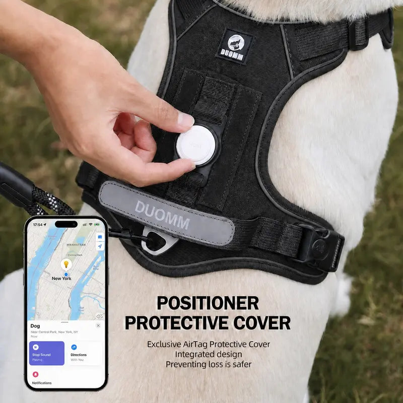 No-Pull Universal Fit Dog Harness - Chew-Proof Polyurethane Puppy Harness, Adjustable Easy-To-Control Pet Supply for Small to Large Dogs' Walking Safety