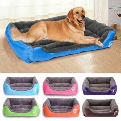 Large Pet Cat Dog Bed Warm Cozy Dog House Soft Fleece Nest Dog Baskets House Mat Autumn Winter Waterproof Kennel
