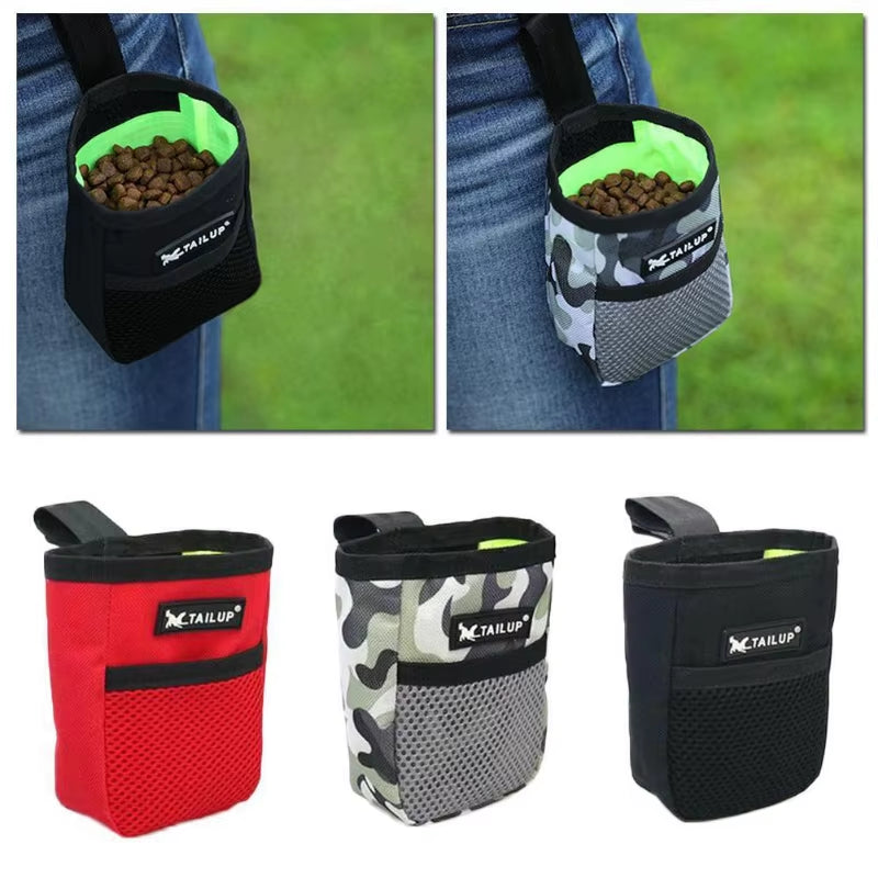 Pet Dog Waist Bag Reward Snack Pocket Puppy Training Treat Bait Obedience Agility Food Pouch - Pet Feeding Pocket Snack Bag