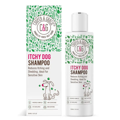 Cooper and Gracie Dead Sea Itchy Dog Shampoo – 300Ml | Soothes Irritation & Supports Skin Hygiene Grooming Products Calming