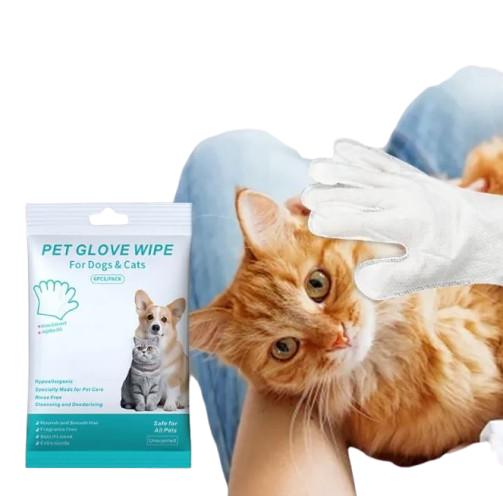 Pet Cleaning Gloves & Wipes