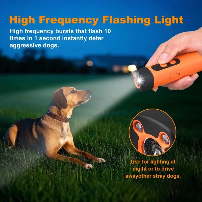 Petsafe Professional Sonic Emitter Dog Training Aid - Rechargeable Ultrasonic Bark Stopper with LED Flashlight, 30Ft Range, Effective Training, Easy to Use Anti-Bark Solution