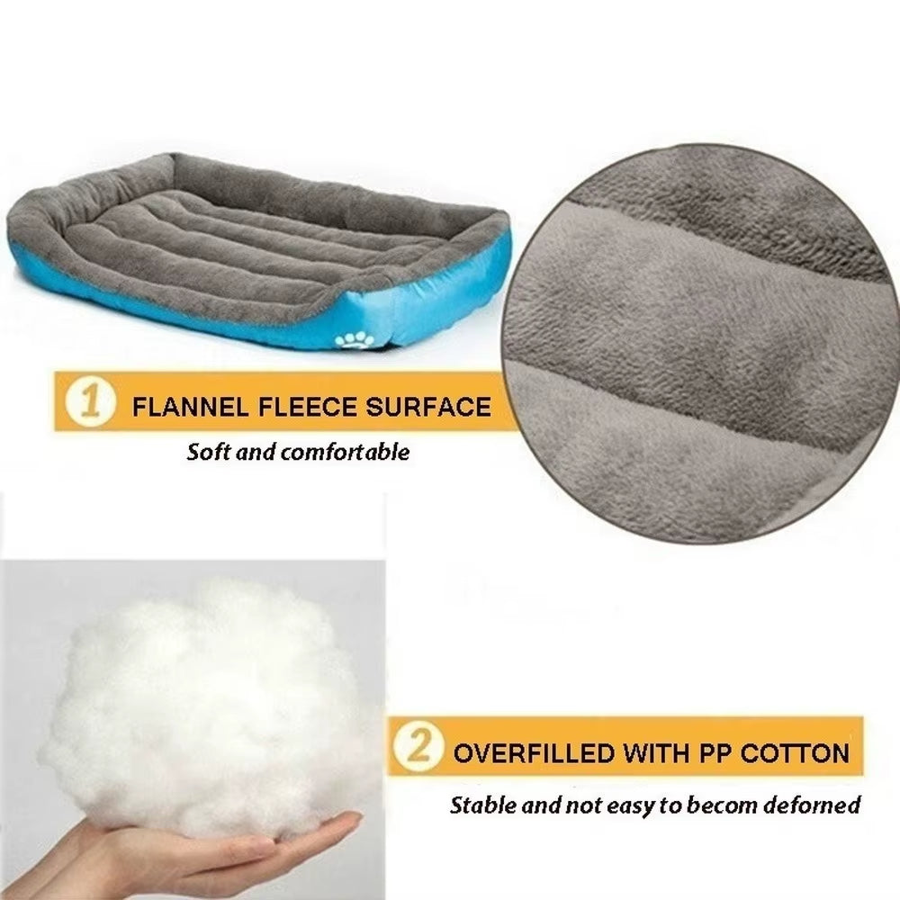 Large Pet Cat Dog Bed Warm Cozy Dog House Soft Fleece Nest Dog Baskets House Mat Autumn Winter Waterproof Kennel