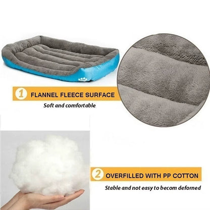 Large Pet Cat Dog Bed Warm Cozy Dog House Soft Fleece Nest Dog Baskets House Mat Autumn Winter Waterproof Kennel