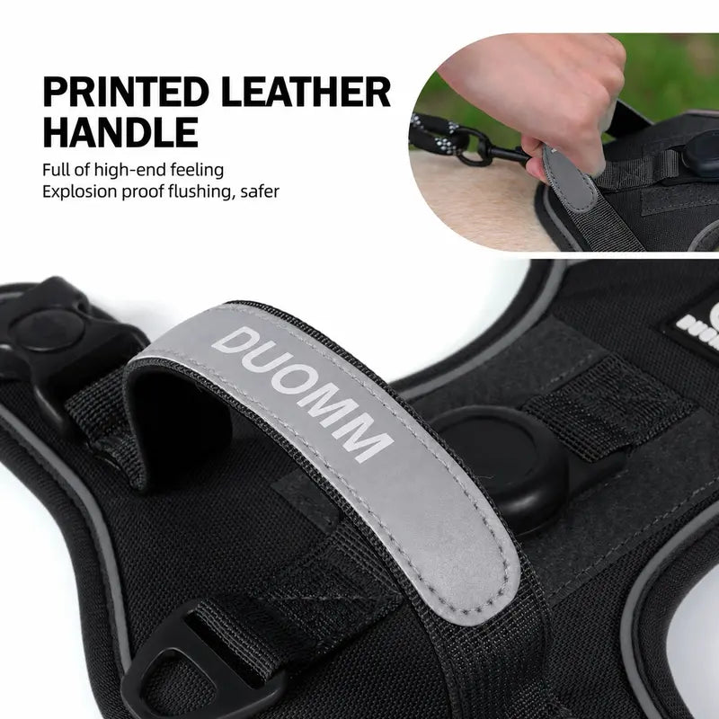 No-Pull Universal Fit Dog Harness - Chew-Proof Polyurethane Puppy Harness, Adjustable Easy-To-Control Pet Supply for Small to Large Dogs' Walking Safety