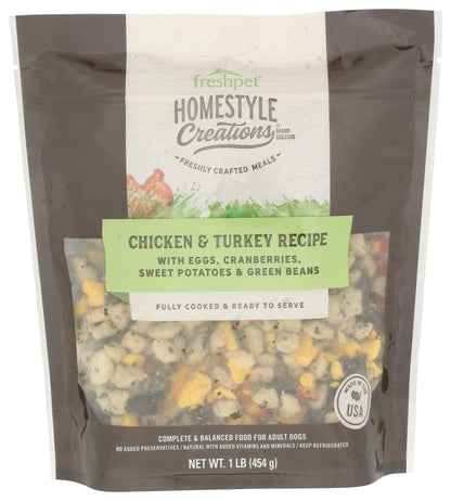 FRESHPET Chicken & Turkey Homestyle Creations Dog Food 16 OZ