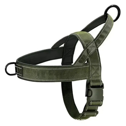 No Pull Dog Harness for German Shepherd, Golden Retriever, Border Collie - Easy-Fit Adjustable, Chafe-Resistant, Safe, Secure, Lightweight Pet Vest Harness for Camping, Daily Stroll, Walking Training Outdoor Supplies