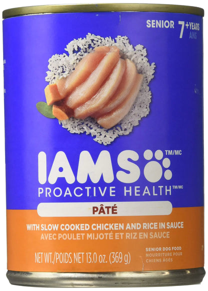Iams Senior Dog Health Chicken & Rice Pate 13oz (12-Pack)